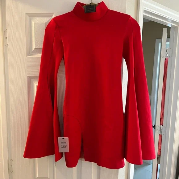 Michael Costello x REVOLVE Mr. Gibson Mini Dress in Red - XS - Picture 6 of 7